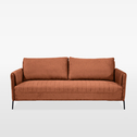 Sofa 3-osobowa brązowa RENKA