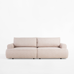 Sofa rozkładana 3-osobowa beżowa ONEGA