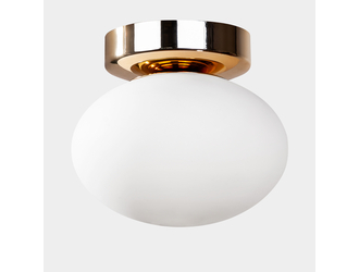 Lampa sufitowa biało-złota UFO 15 cm