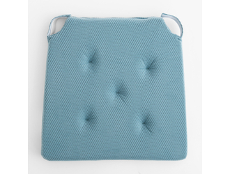 Poduszka na krzesło niebieska LUPPA 40x40 cm