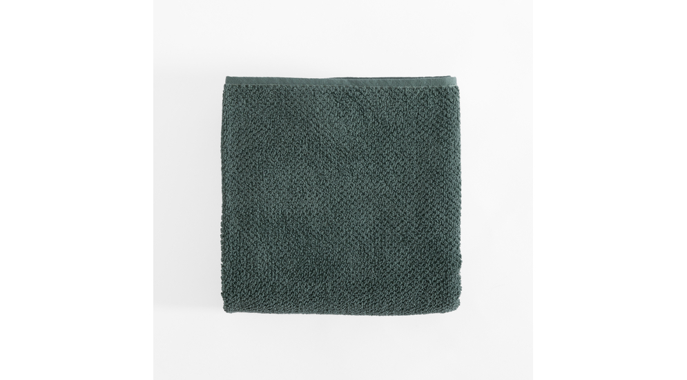 Zielony ręcznik z miękkiej bawełny