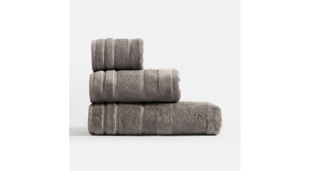 Ręcznik bawełniany szary TABBY 70x140 cm