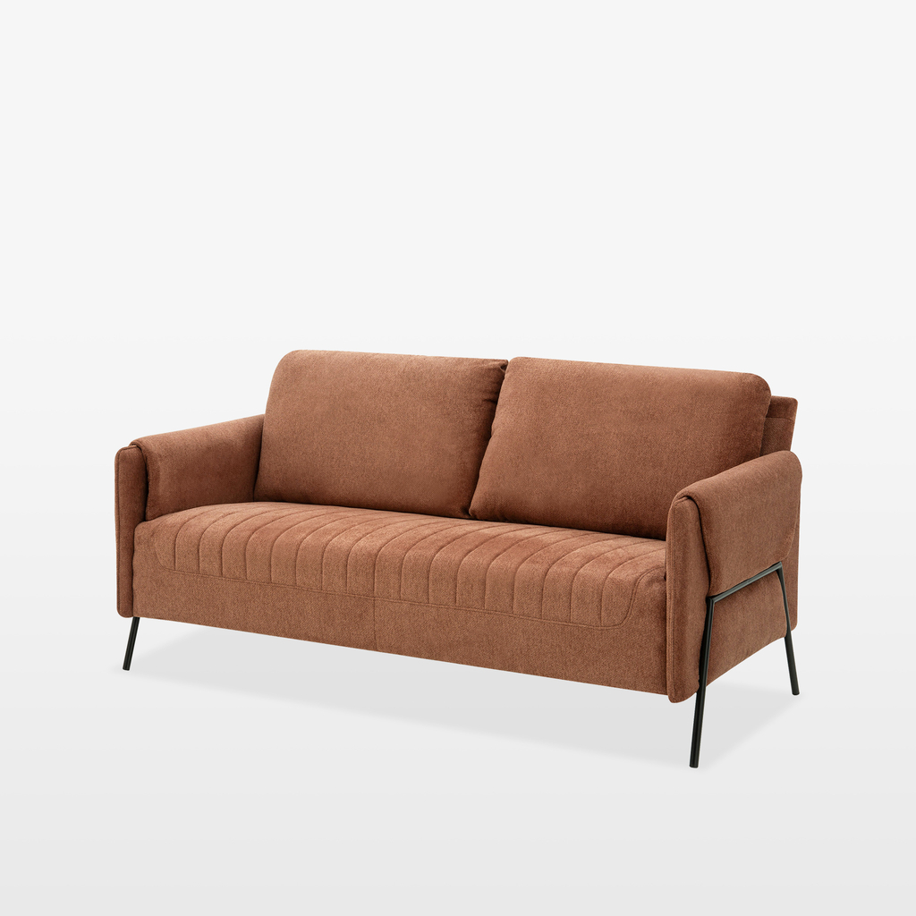 Sofa 2-osobowa brązowa RENKA