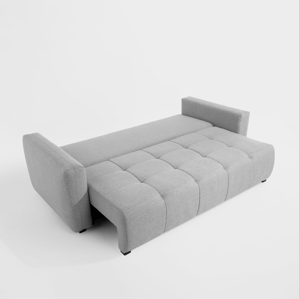 Sofa rozkładana jasnoszara ARDEA