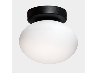 Lampa sufitowa biało-czarna UFO 15 cm