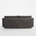Sofa 3-osobowa sztruksowa szara RICO NEW
