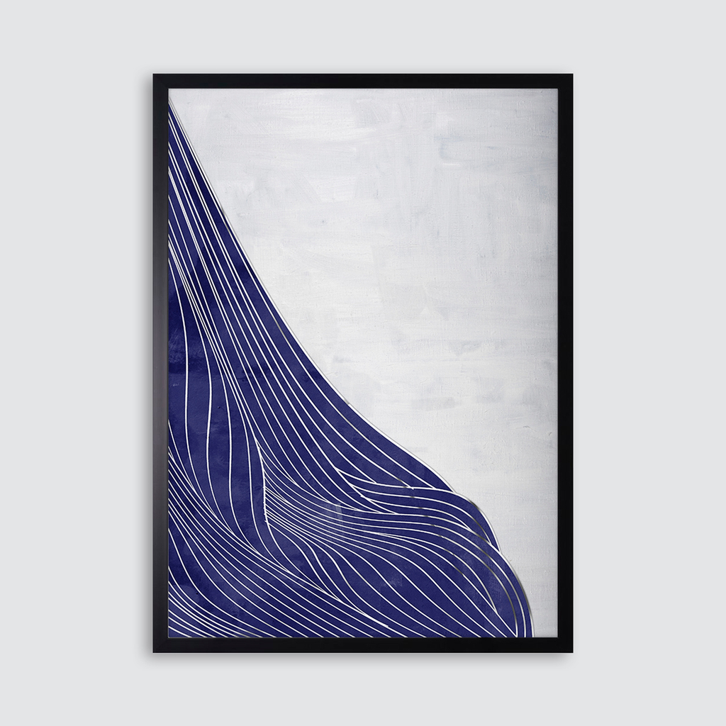 Obraz w czarnej ramie NAVY SHAPE I 50x70 cm