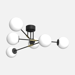 Lampa sufitowa kule czarno-złoty GLAME 6