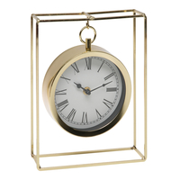Zegar na biurko złoty 25 cm