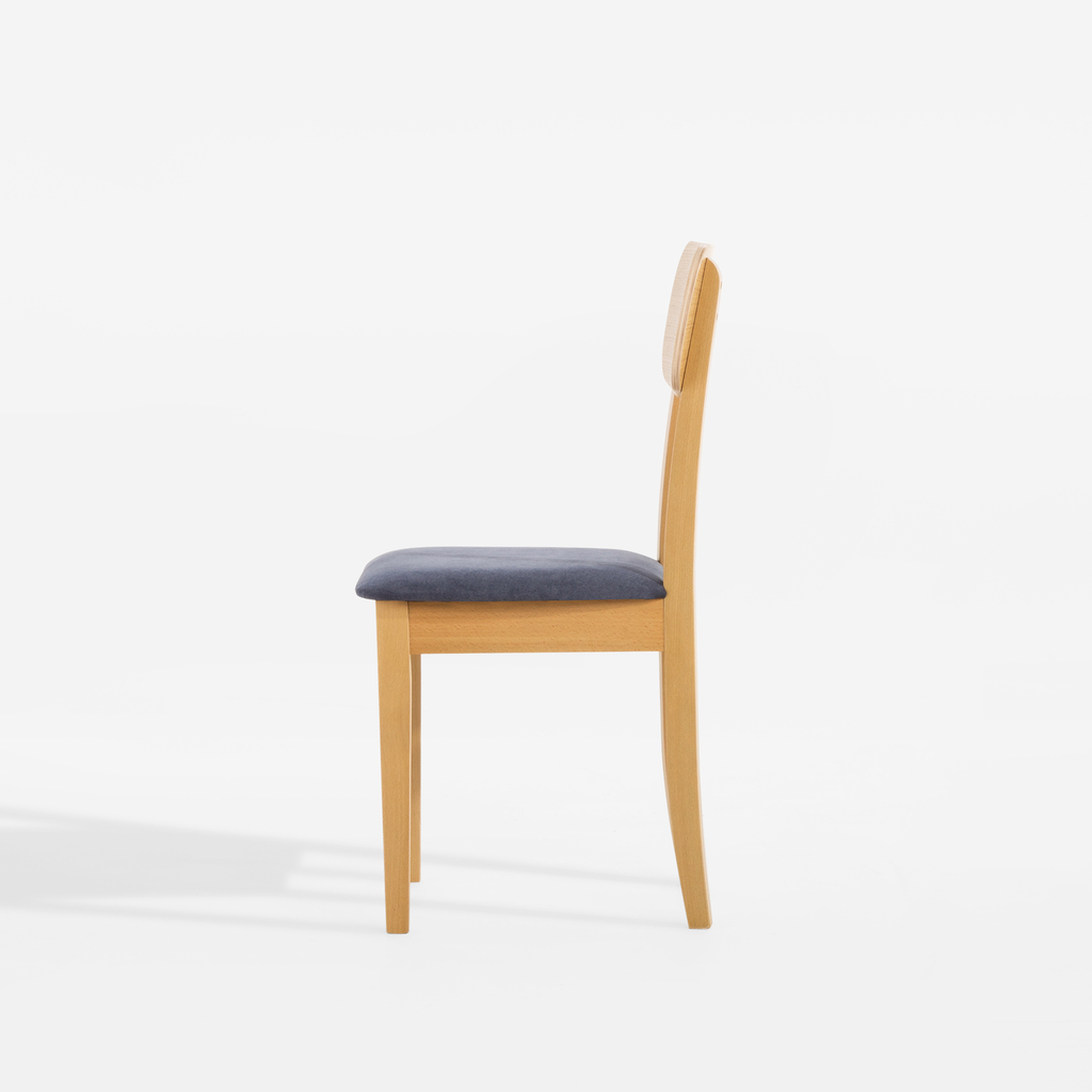 Krzesło drewniane szaroniebieskie RELL
