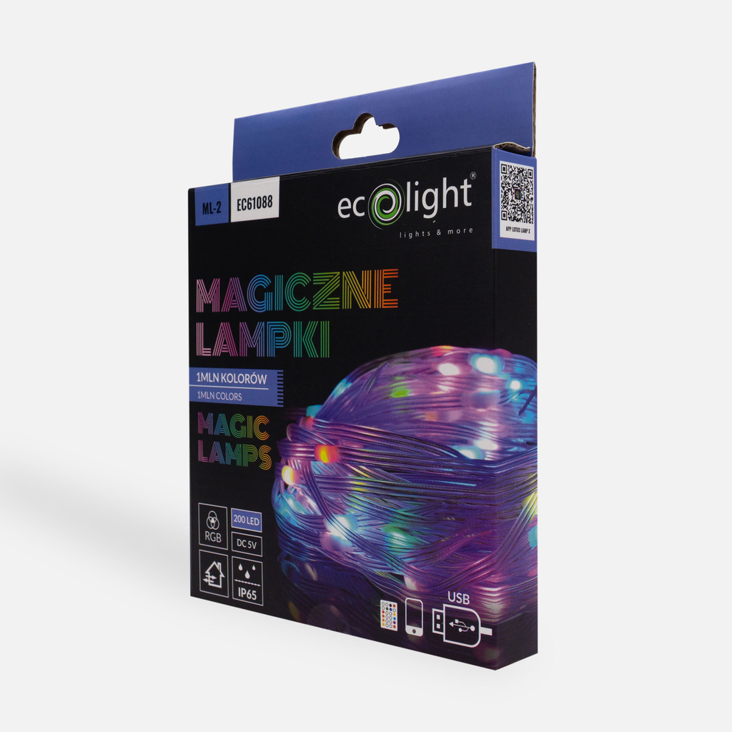 Taśma LED RGB 100 diod 10 m z pilotem MAGIC LAMPS