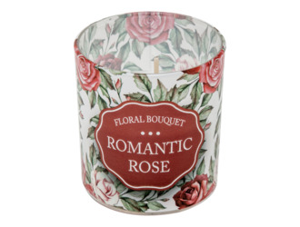 Świeca zapachowa w szkle zapach róży VERONA ROSE