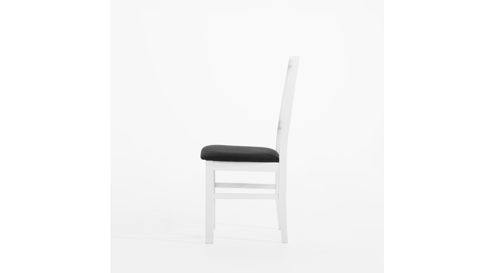 Krzesło drewniane biało-czarne RUBON