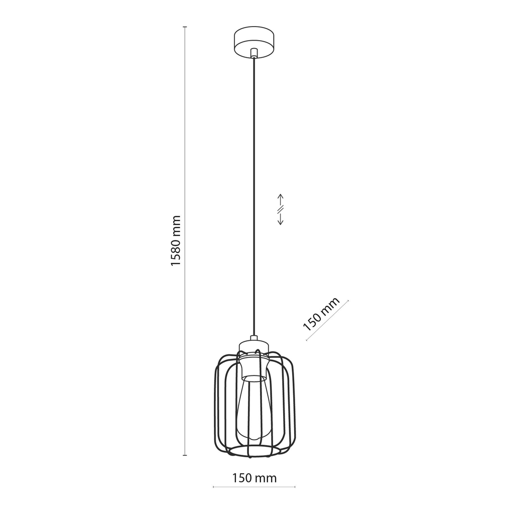 Lampa wisząca loftowa GALAXY NEW 1