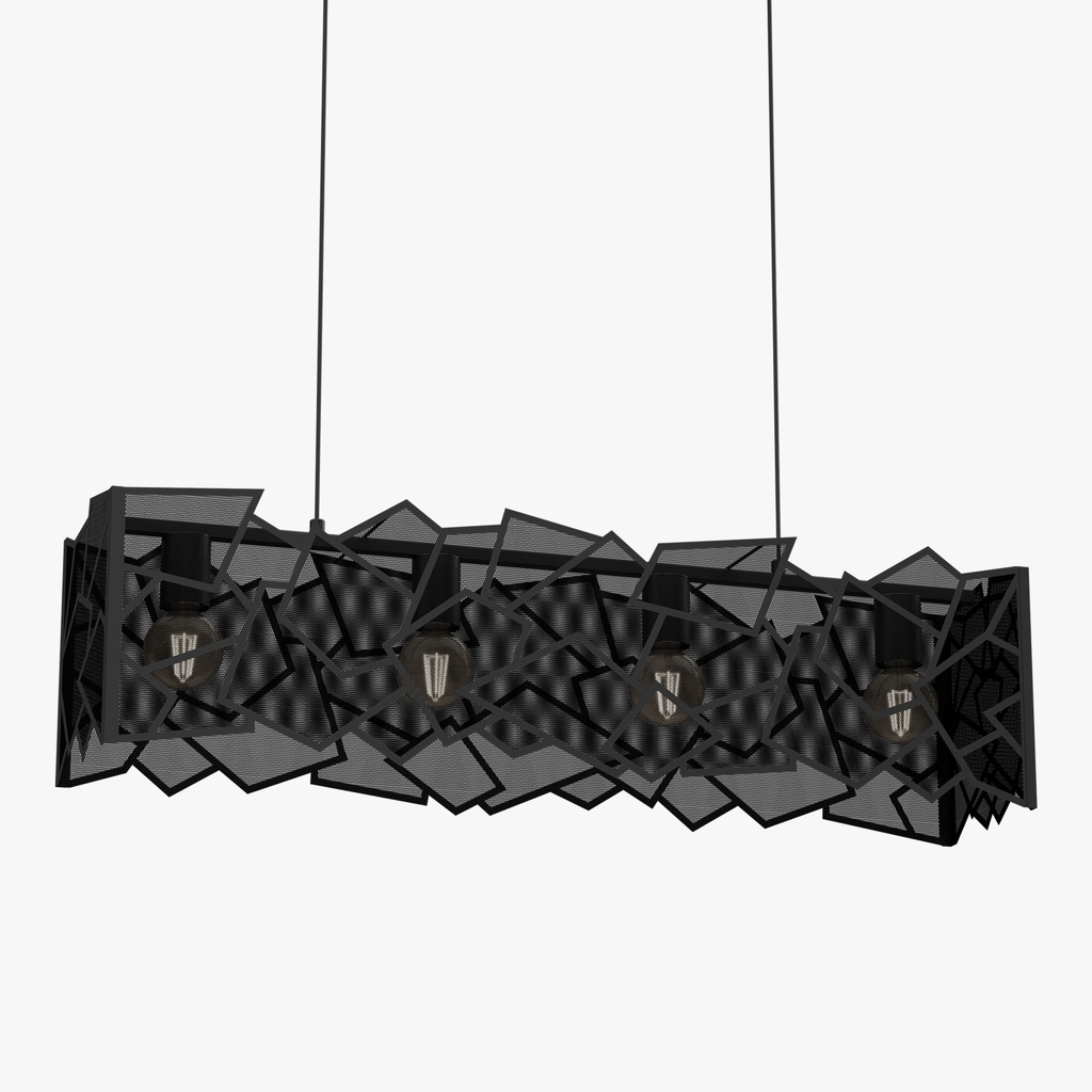 Lampa wisząca czarna CAMO IV