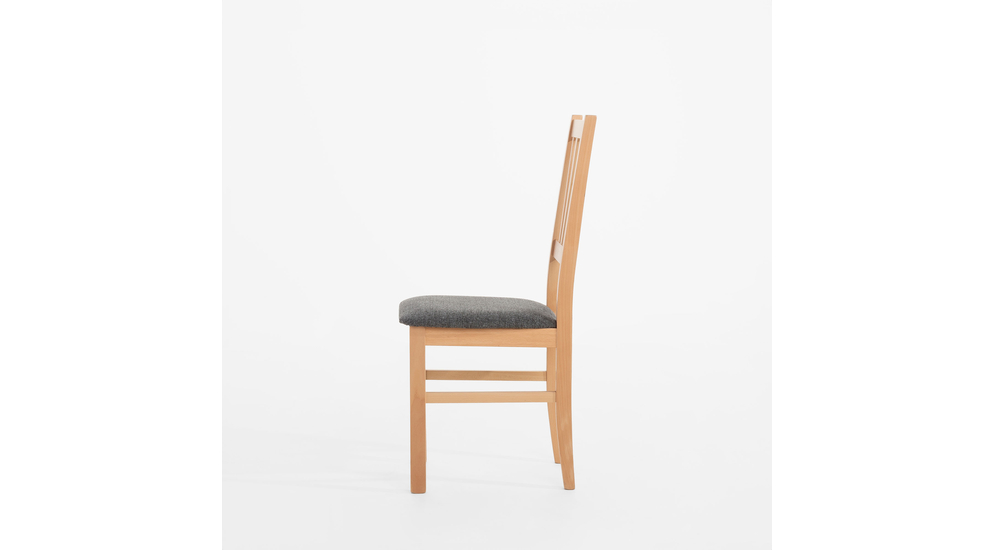 Krzesło drewniane popielate LASSES