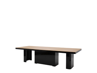 Stół rozkładany KOLOS MAX czarny / dąb słoneczny
