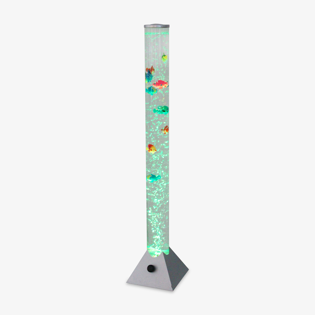 Lampa podłogowa dekoracyjna LED RGB USB srebrna AQUA 90 cm