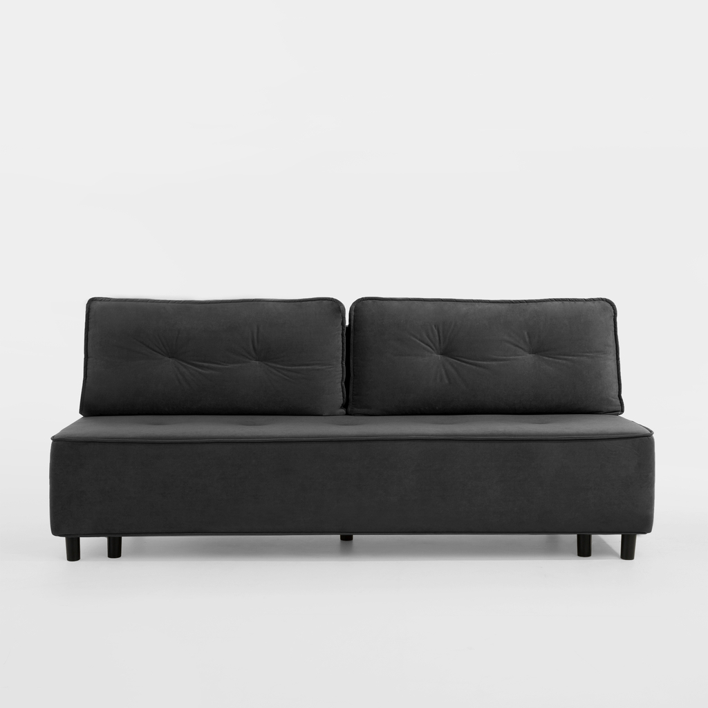 Sofa 3-osobowa ciemnoszara DENDY