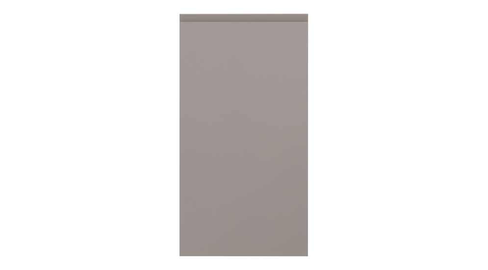 Frezowany front w kolorze  stone grey.
