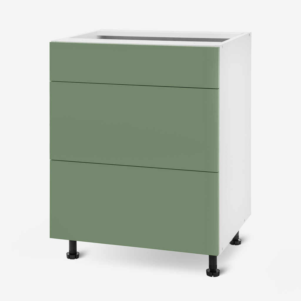 Szafka stojąca z szufladami BASIC PLUS BP/D60SR3 smoke green