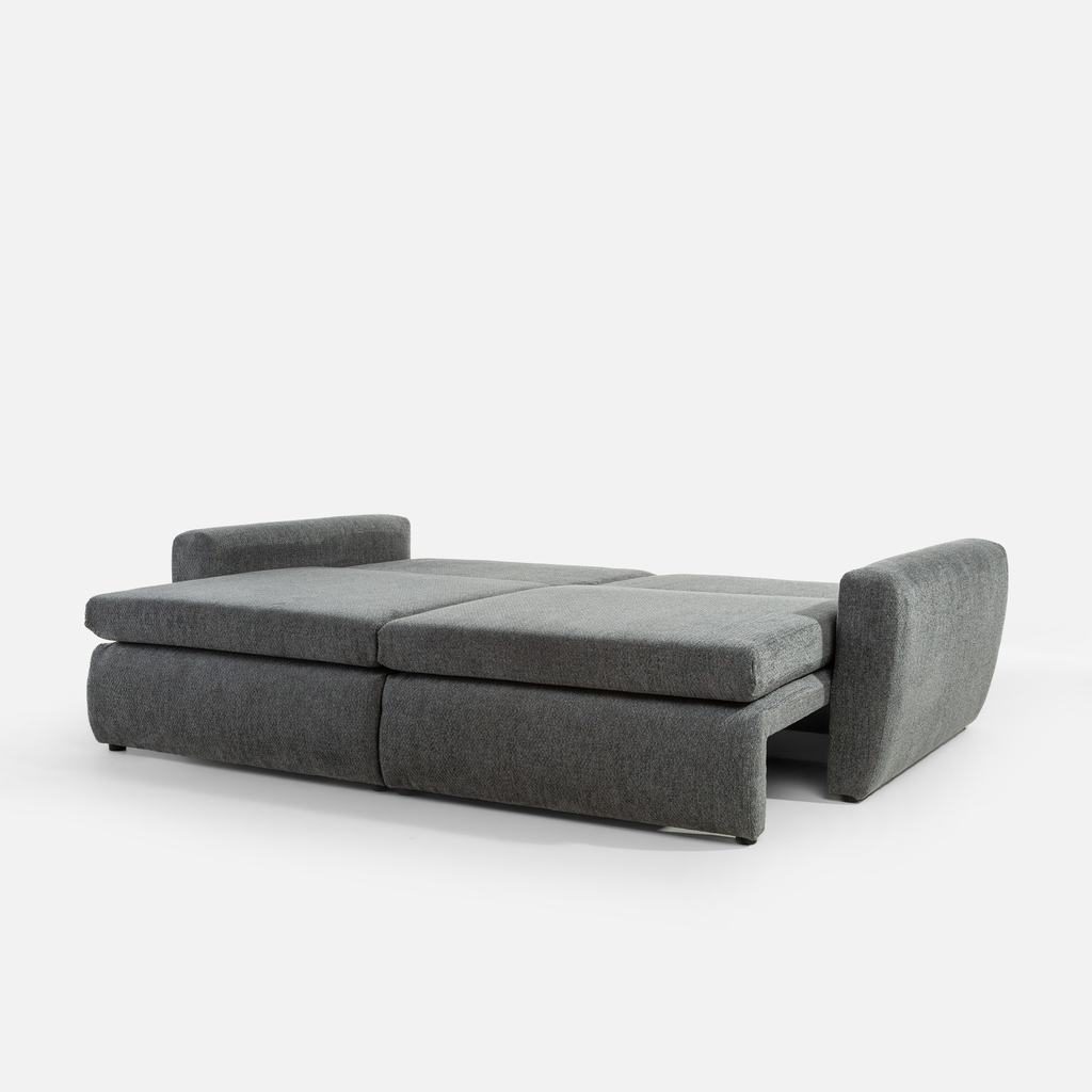 Sofa 3-osobowa szaroniebieska MEVI 