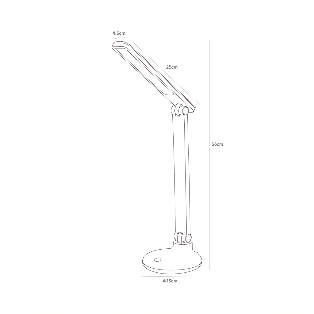 Lampa biurkowa LED 6W biała ładowana na USB