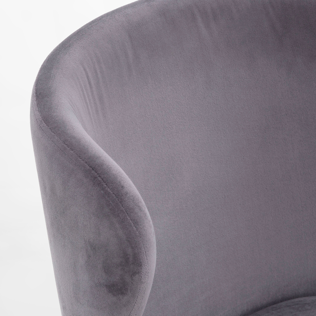 Krzesło tapicerowane szare LONI