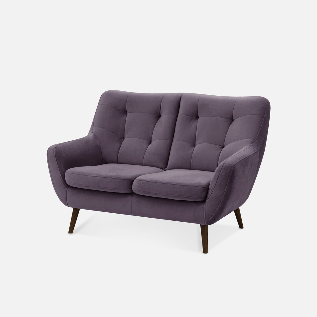 Sofa fioletowa SCANDI 137 cm