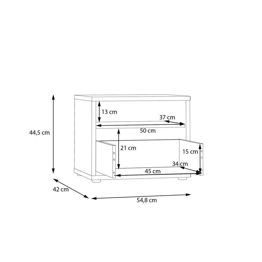 Szafka nocna z szufladą RANKIN