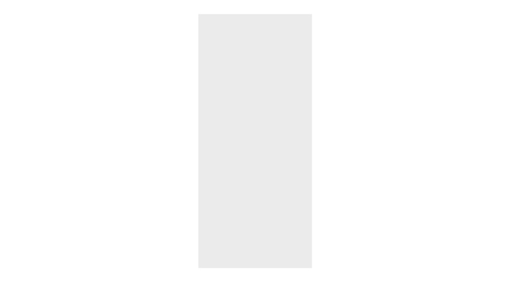 Formatka wiszaca PIANTA 34,5x77 biały, wysoki połysk