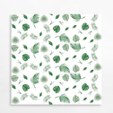 Zasłona prysznicowa w zielone liście ROSA 180x180 cm