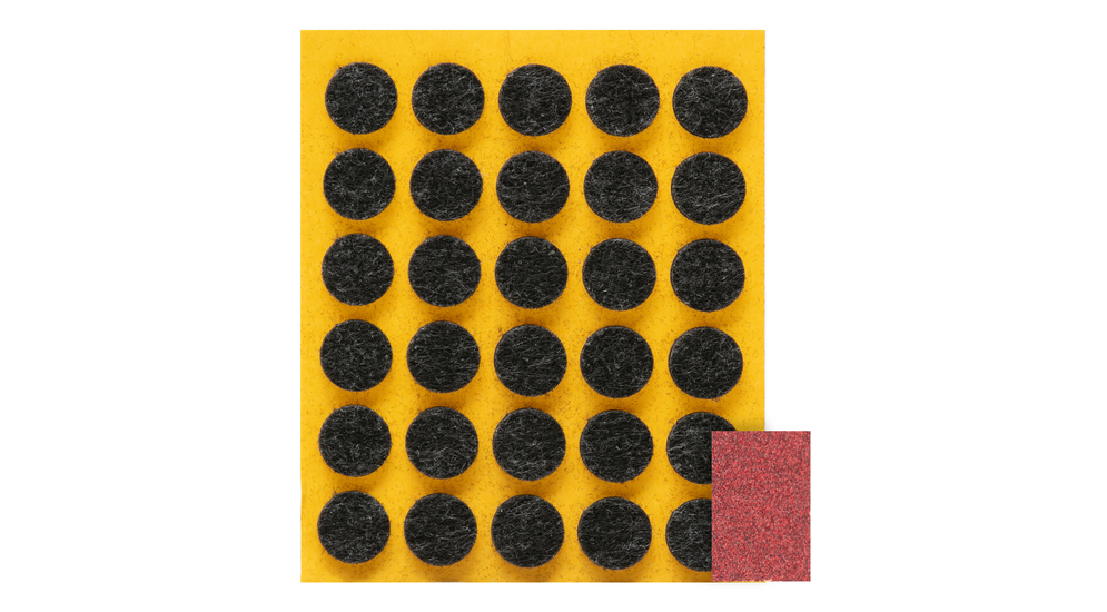 Podkładki pod meble czarne KOŁO 1,5x1,5 cm