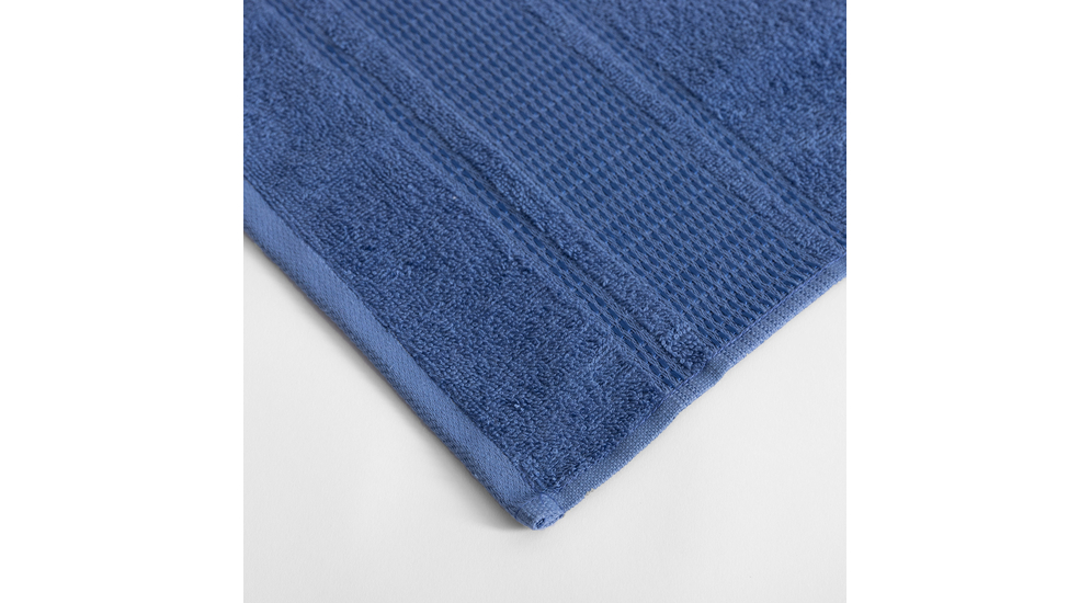 Niebieski ręcznik z bawełny do rąk