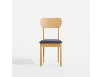 Krzesło drewniane szaroniebieskie RELL