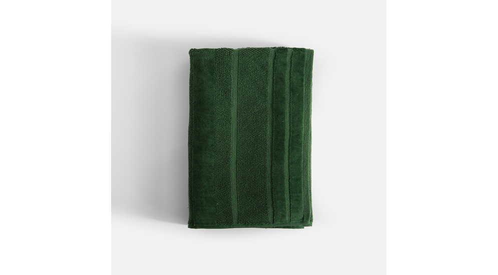 Zielony ręcznik kąpielowy