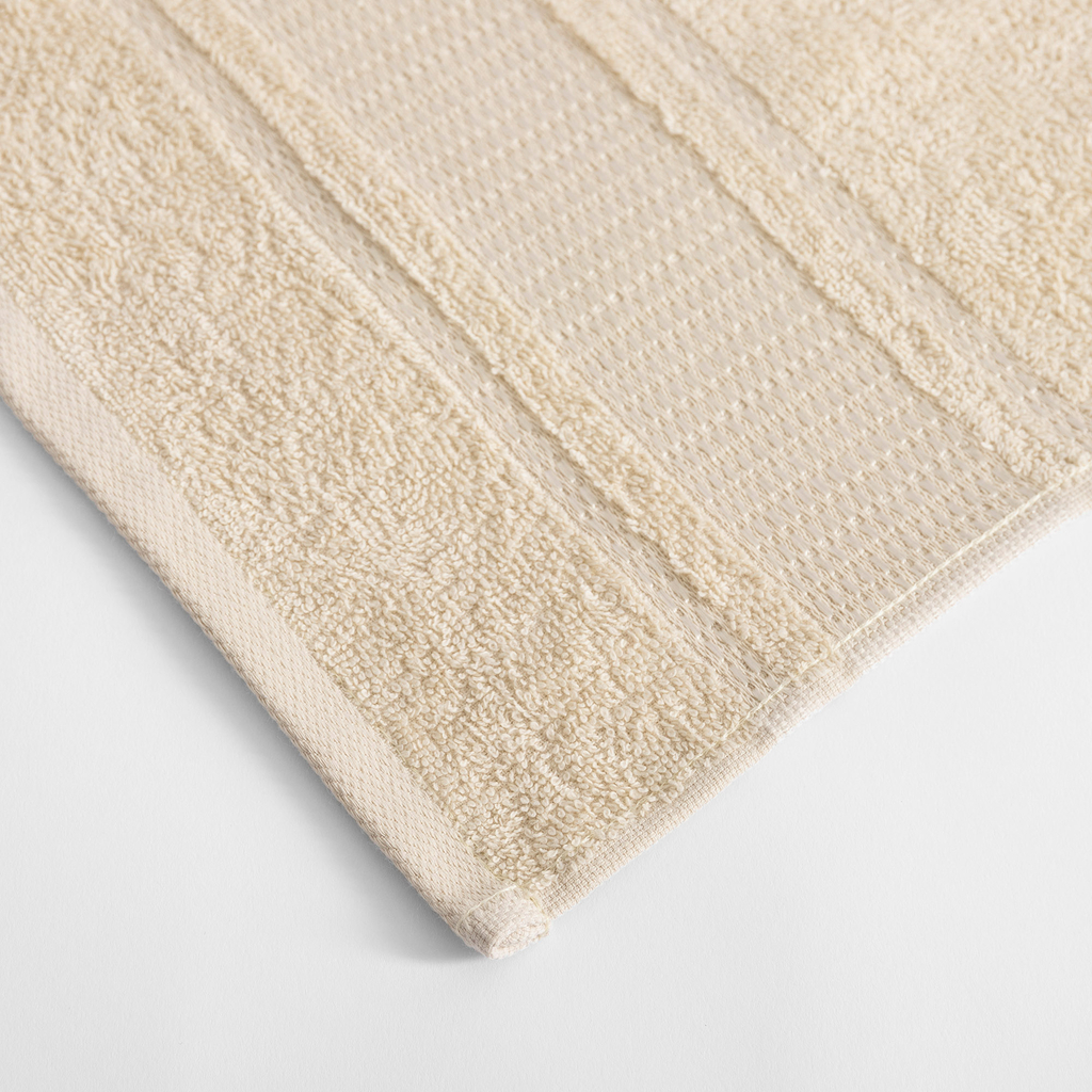 Kremowy ręcznik z bawełny