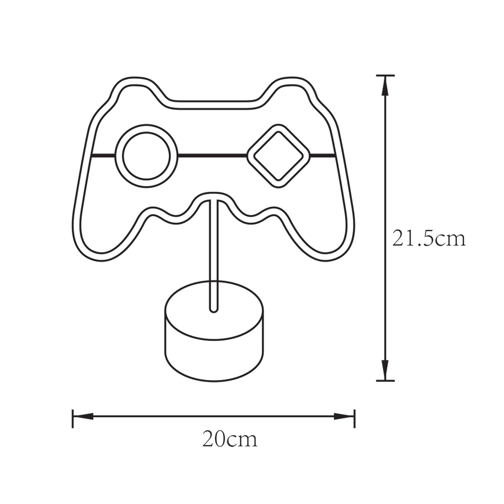 Dekoracja LED NEON GAMEPAD