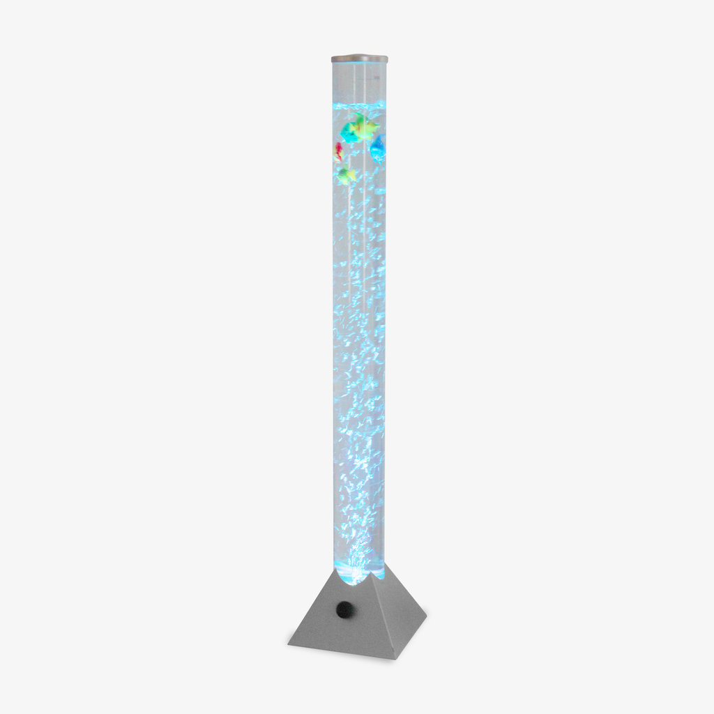 Lampa podłogowa dekoracyjna LED RGB USB srebrna AQUA 90 cm