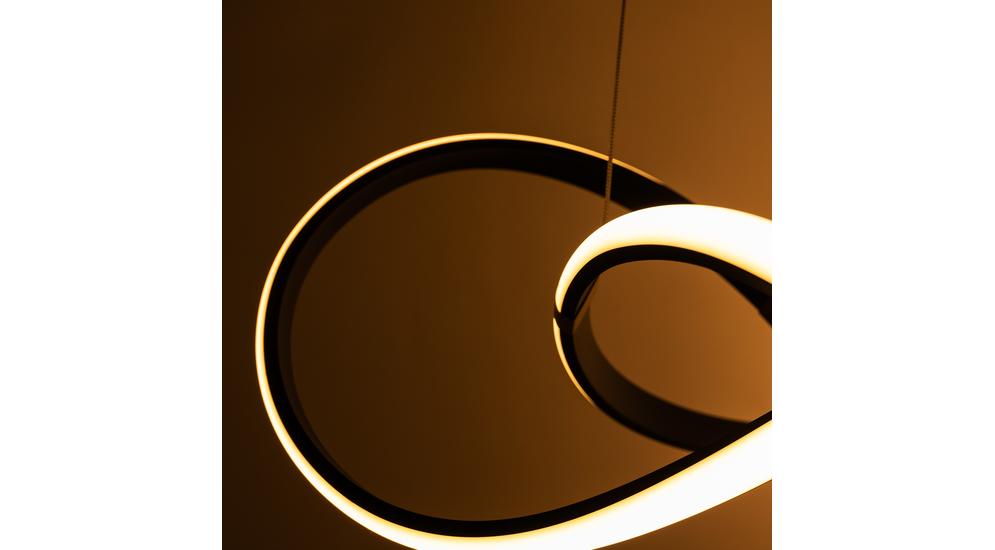 Lampa wisząca LED INDIGO czarno-złota