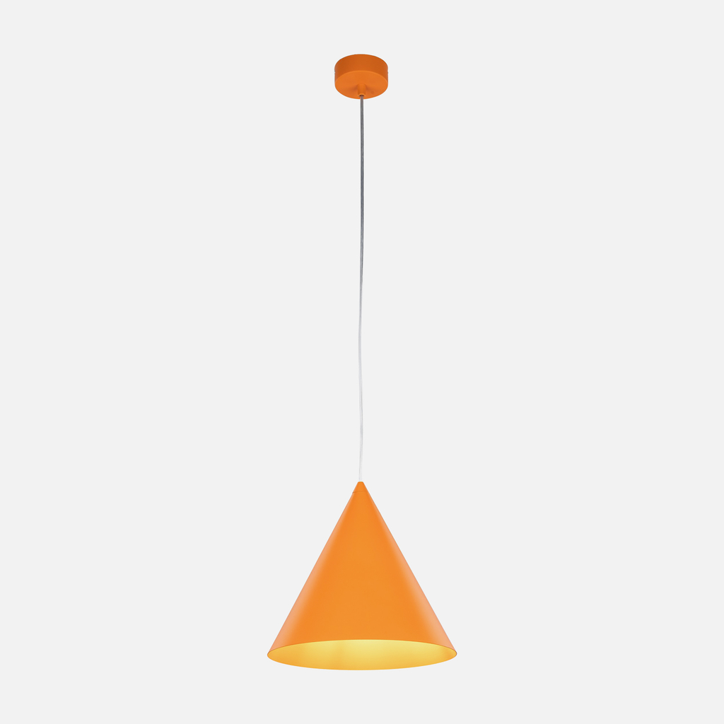 Lampa wisząca geometryczna pomarańczowa CONO