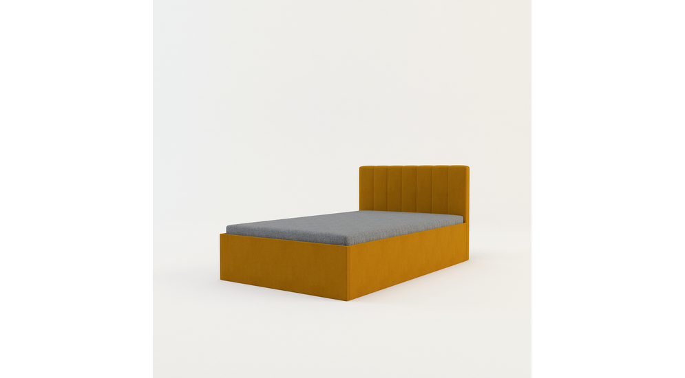 Łóżko musztardowe LETTI II 120x200 cm