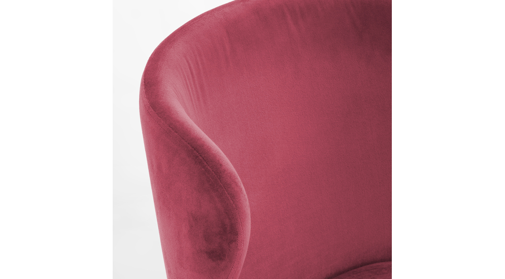 Krzesło tapicerowane bordowe LONI