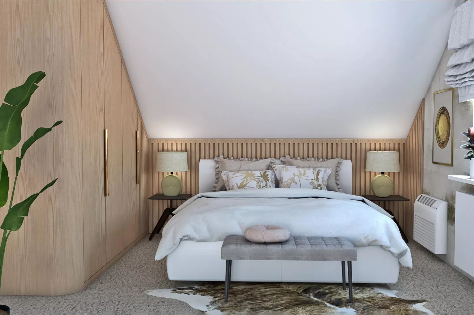Mała sypialnia ze skosem – jak ją zaaranżować, by była funkcjonalna i przytulna? 