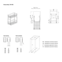 Kosz dolny cargo mini do kuchni metal grafit 40/2 (10/MPZ) INSIDE