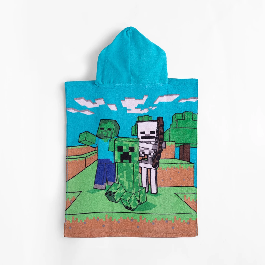 Poncho dla dziecka MINECRAFT 50x115 cm