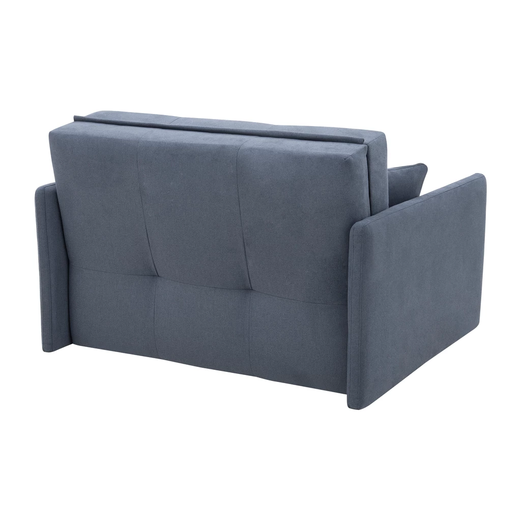 Mała sofa niebieska 126 cm LEO II