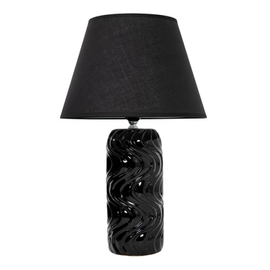 Lampa stołowa ceramiczna czarna 46,5 cm