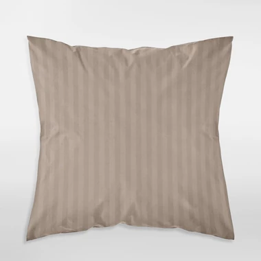 Komplet 2 poszewek z adamaszku taupe PURE 40x40 cm