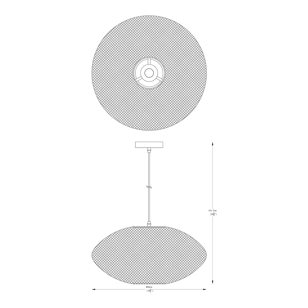 Lampa wisząca ORION zwraca uwagę nowoczesnym wzorem o ciekawej strukturze metalowej siateczki. Ozdobny klosz wykonany został z cienkich metalowych elementów, które splecione razem tworzą półprzeźroczystą konstrukcję.